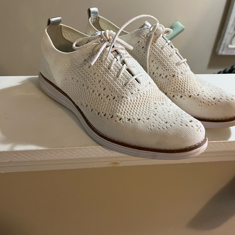 COPY - Cole Haan Womens Woven Zero Grand.  White.